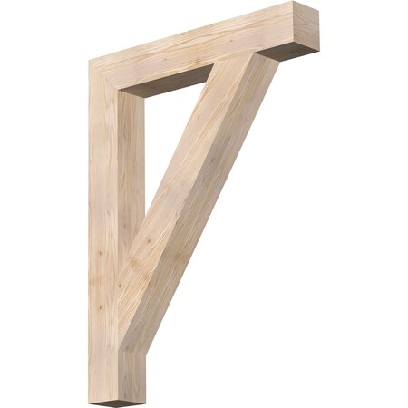 Ekena Millwork Traditional Block Smooth Bracket, Douglas Fir, 5 1/2"W x 36"D x 48"H BKT06X36X48TRA05SDF